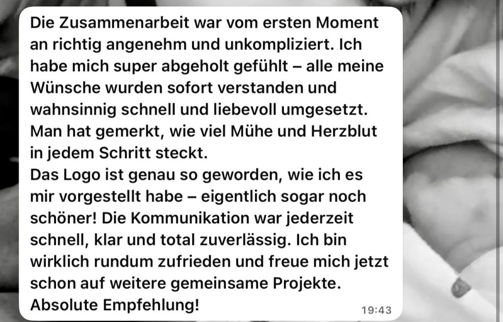 Screenshot Kundenfeedback