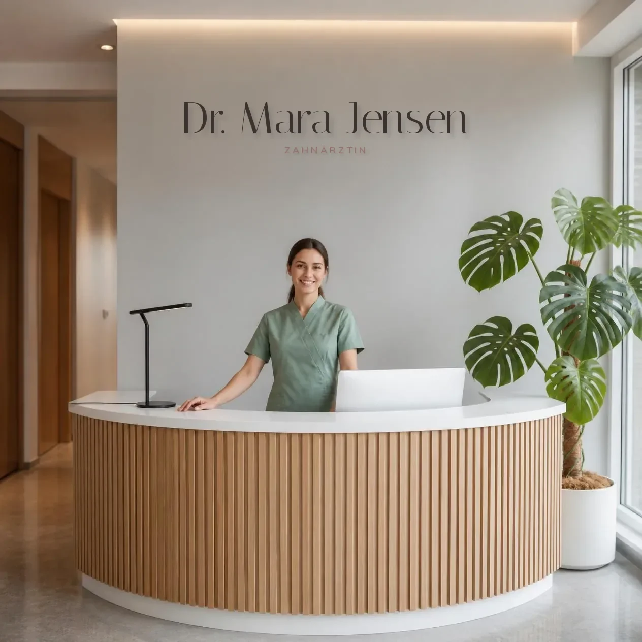 Empfang der Musterpraxis Dr. Mara Jensen